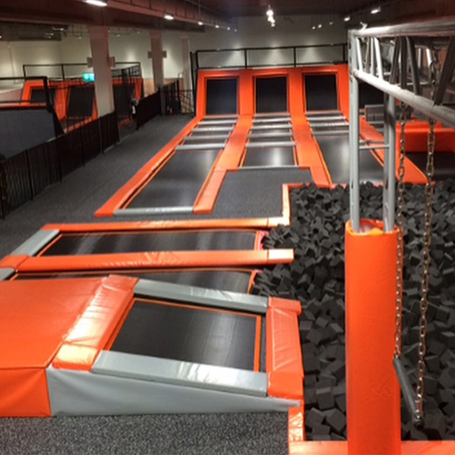 Indoor trampoline park project in Sweden