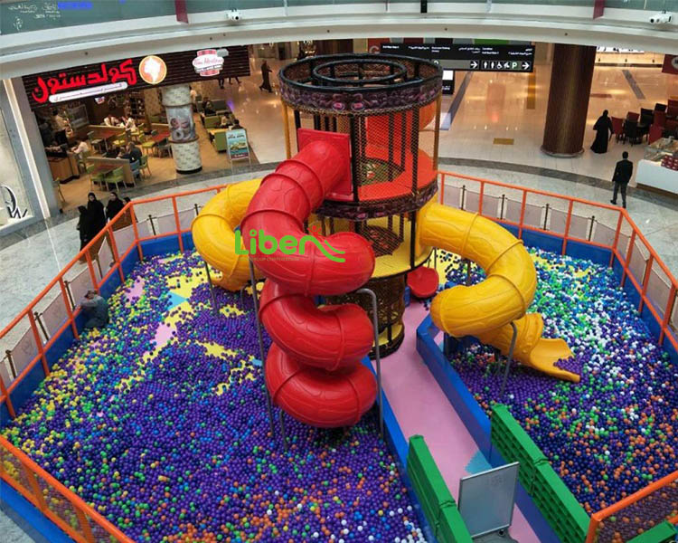 Indoor big Tunnel Slides with Ball pools in Qatar