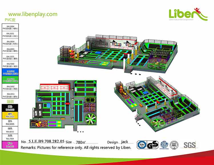 Israel trampoline park design