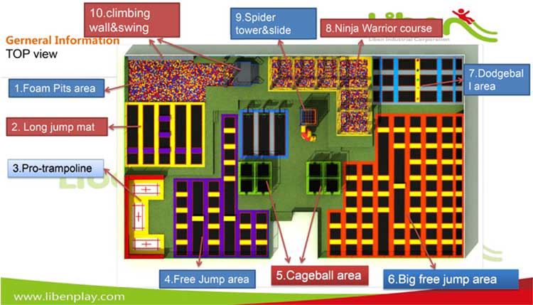 Sudan-trampoline-park-layout-design