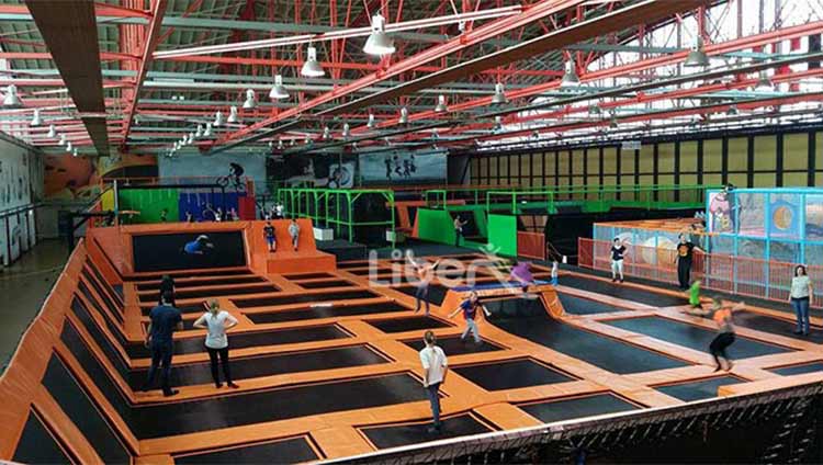 indoor trampoline park in Austria