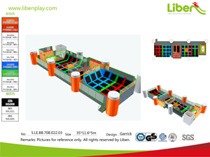 400 Sqm indoor trampoline park project in Saudi Arabia